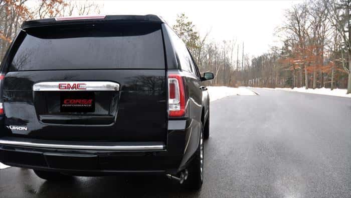 CORSA Performance — Corsa 2015-2020 GMC Yukon Denali 6.2L V8 Single Side Exit Cat-Back Exhaust w/ Polished Black Tips
Exhaust - view 5