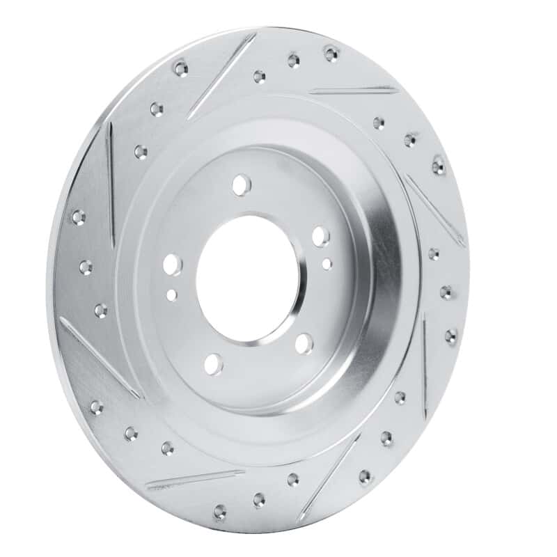 R1 Concepts — R1 2021-2025 Hyundai Tucson Rear Right Drilled & Slotted Silver Brake Rotor
R1 Brake Rotor Drill - view 4