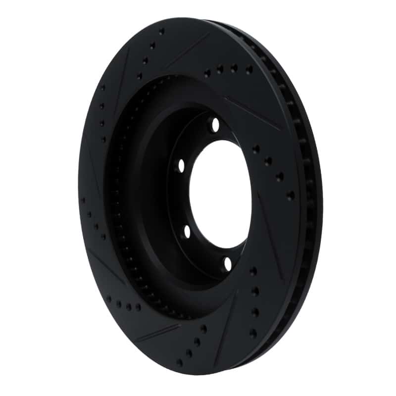 R1 Concepts — R1 03-09 Lexus GX470 Front Right Drilled & Slotted Black Brake Rotor
R1 Brake Rotor Drill - view 4