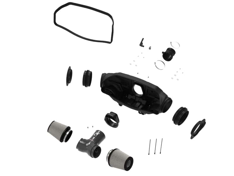 aFe — aFe 2020 Corvette C8 Track Series Carbon Fiber Cold Air Intake System With Pro DRY S Filters
Track Series Intake  - view 2