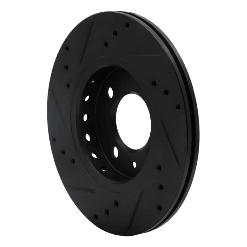 R1 Concepts — R1 09-17 Volkswagen SAVEIRO (Mexico) Front Right Drilled & Slotted Black Brake Rotor
R1 Brake Rotor Drill - view 4