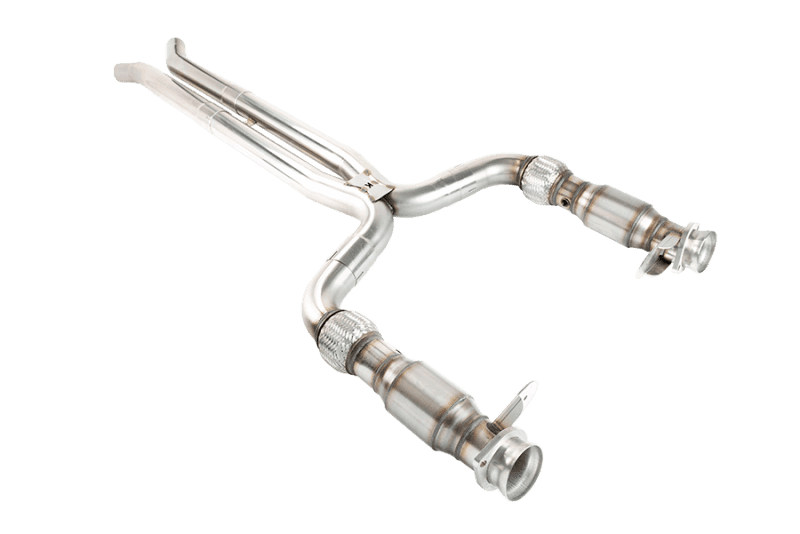 Kooks Headers — Kooks 2015+ Ford Mustang GT350 5.2L 3in x 2-3/4in Green Cat SS X-Pipe Kooks HDR Req
3in. x 2-3/4in. X-Pi
3" x 2-3/4" X-Pipe - view 1