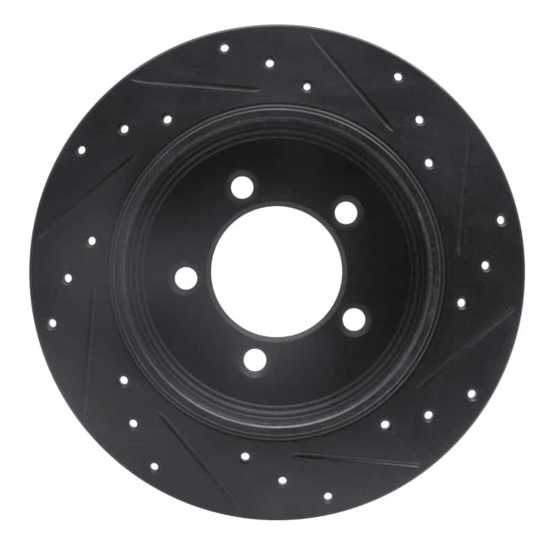 R1 Concepts — R1 02-10 Ford Explorer Rear Left Drilled & Slotted Black Brake Rotor
R1 Brake Rotor Drill - view 5