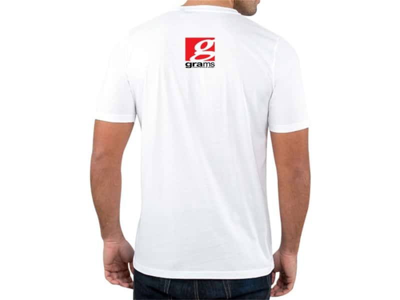 Grams Performance — Grams Performance and Design Logo White T-Shirt - M
Shirt - view 3