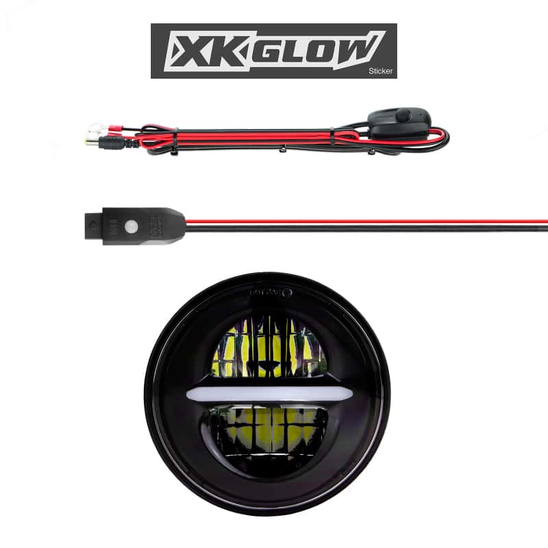 XKGLOW — XK Glow Black Bezel 5.75in XKchrome LED headlight - view 2