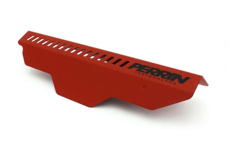 Perrin Performance — PERRIN 02-14 Subaru WRX / 04-21 STI / 08-11 Impreza Pulley Cover - Red - view 2