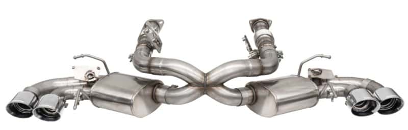 CORSA Performance — Corsa 2020-25 Corvette C8 3in Valved Cat-Back 4.5in Pol Quad Tips - Fits Factory Perf Exhaust w/ AFM
Exhaust - view 1
