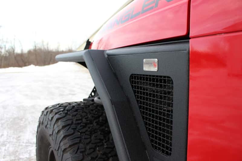 Fishbone Offroad — Fishbone Offroad 97-06 Jeep Wrangler TJ Steel Tube Fenders Front 3In Flare - Blk Textured Powdercoat - view 17