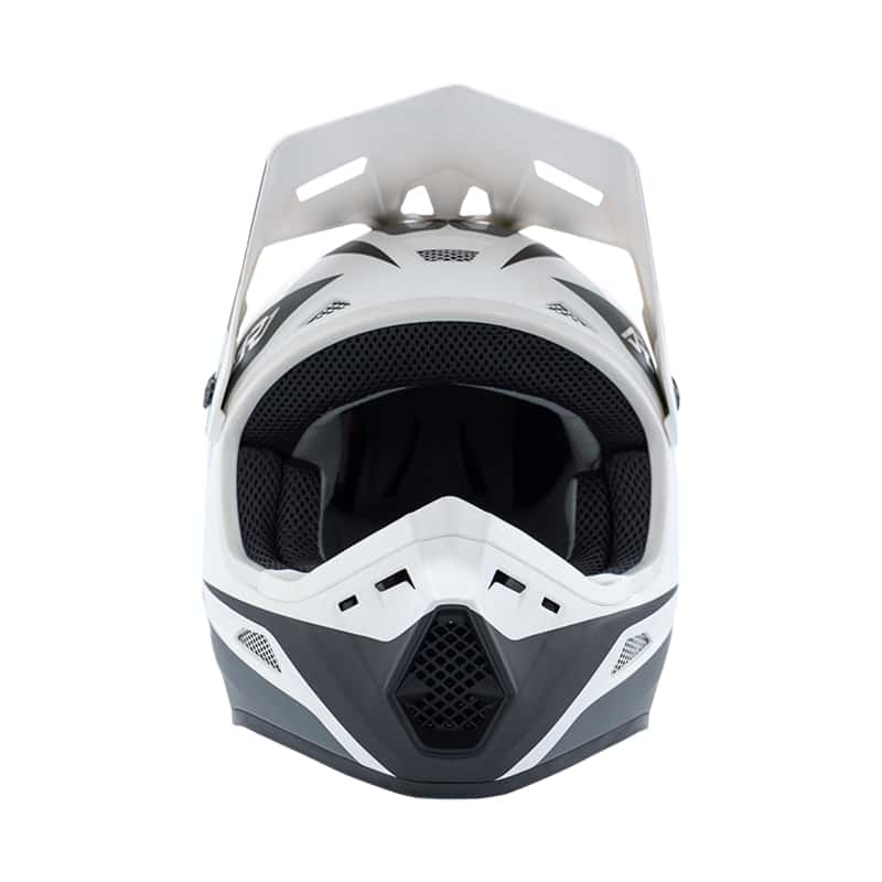 Answer — Answer 26 AR1 Mototown Helmet Glossy White/Grey/Black Youth - Medium - view 3
