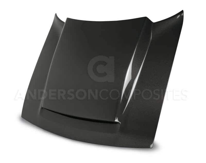 Anderson Composites — Anderson Composites 2018 Dodge Demon Cowl-Style Carbon Fiber Hood - view 1
