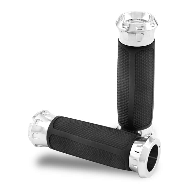 Performance Machine — Performance Machine Handle Grip Set Overdrive - Chrome - view 1