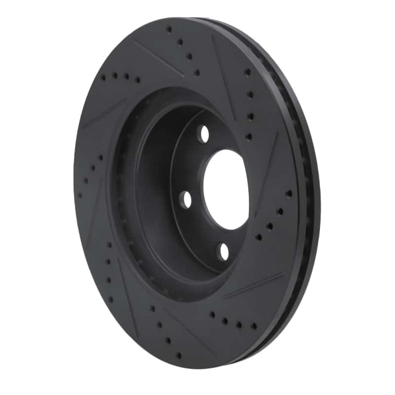 R1 Concepts — R1 01-11 Ford Ranger (USA/Canada) Front Left Drilled & Slotted Black Brake Rotor
R1 Brake Rotor Drill - view 4