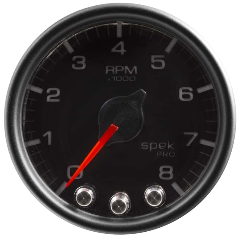 AutoMeter — Autometer Spek-Pro Gauge Tach 2 1/16in 8K Rpm W/ Shift Light & Peak Mem Blk/Blk
GA 2" 8KRPM BCB SPEK - view 3