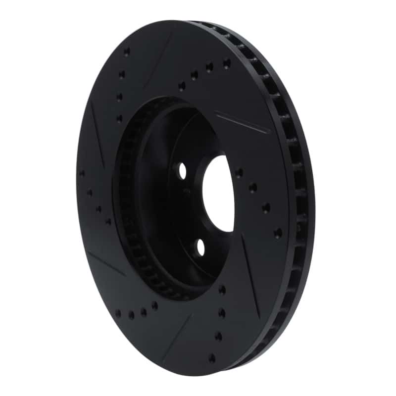 R1 Concepts — R1 05-15 Toyota Tacoma Front Right Drilled & Slotted Black Brake Rotor
R1 Brake Rotor Drill - view 4