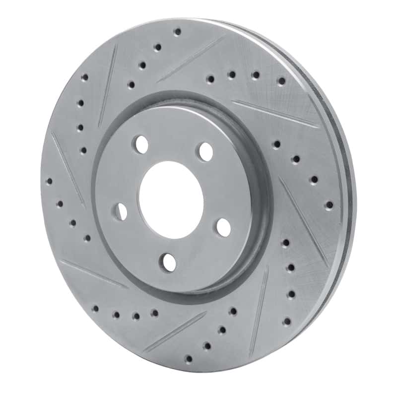 R1 Concepts — R1 03-09 Chrysler PT Cruiser Front Left Drilled & Slotted Silver Brake Rotor
R1 Brake Rotor Drill - view 2