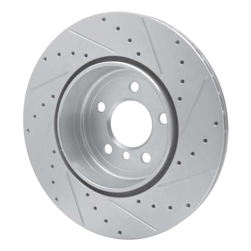 R1 Concepts — R1 10-19 BMW 640I xDrive Convertible Rear Left Drilled & Slotted Silver Brake Rotor
R1 Brake Rotor Drill - view 4