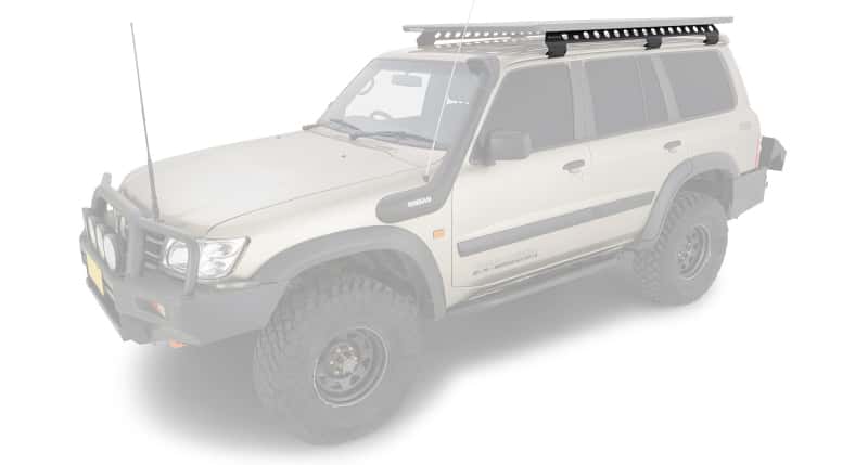 Rhino-Rack — Rhino-Rack Toyota Landcruiser 80 Series Wagon Backbone Mounting System - Long Guttermount - view 5