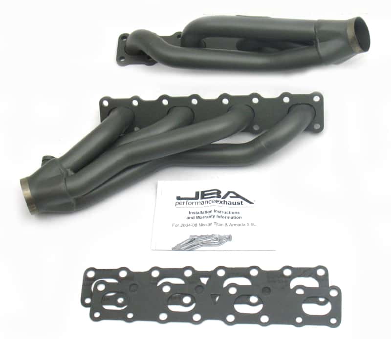JBA — JBA 04-15 Nissan 5.6L VK56DE Oval Port 1-5/8in Primary Ti Ctd Cat4Ward Header
Exhaust Header - view 1