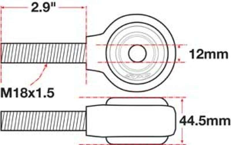 SPC Performance — SPC Performance xAxis Rod End Ball Joint
CROSSAXIS ROD END
XAXIS JOINT - view 3