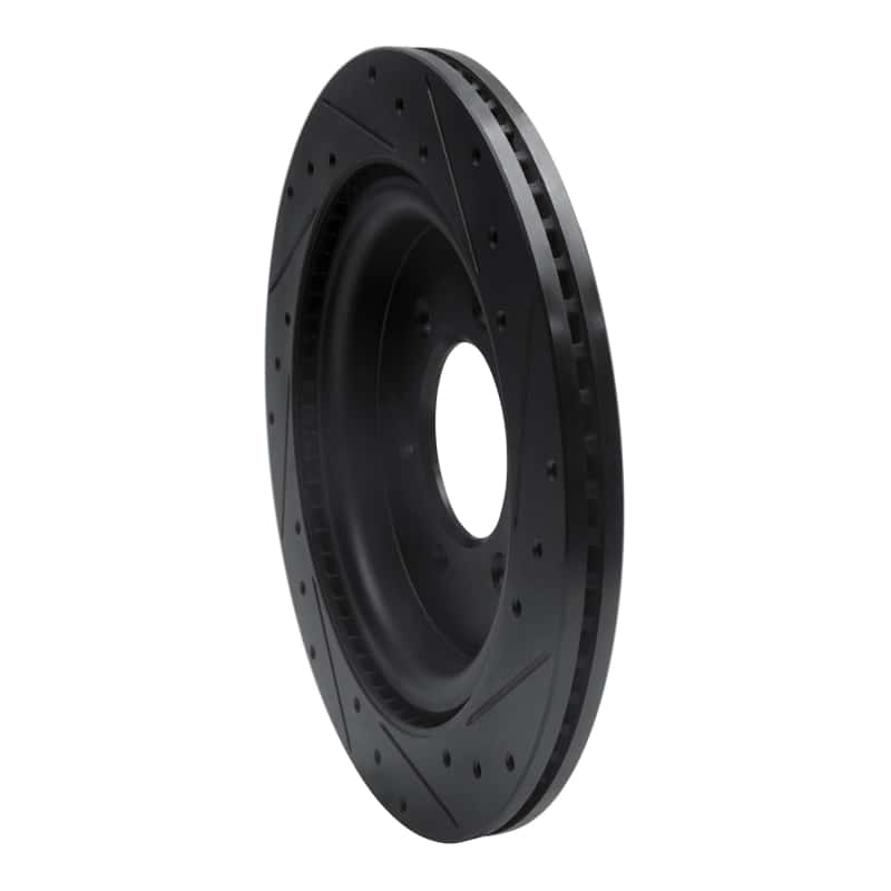 R1 Concepts — R1 21-25 Ford F-150 4WD Rear Left Drilled & Slotted Black Brake Rotor
Disc Brake Rotor - view 4