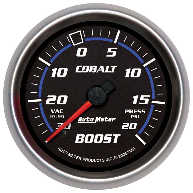 AutoMeter — AutoMeter Gauge Vac/Boost 2-5/8in. 30Inhg-20PSI Mechanical Cobalt
GA 2.6" BST 20PSI CB - view 2