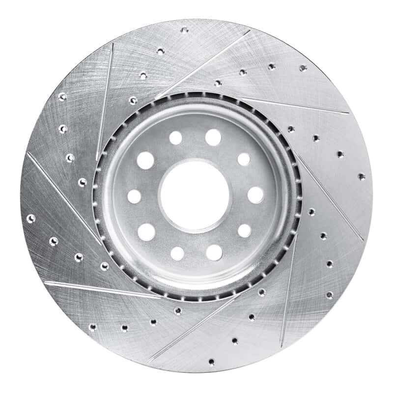R1 Concepts — R1 21-25 Dodge Charger Daytona Front Right Drilled & Slotted Silver Brake Rotor - view 5
