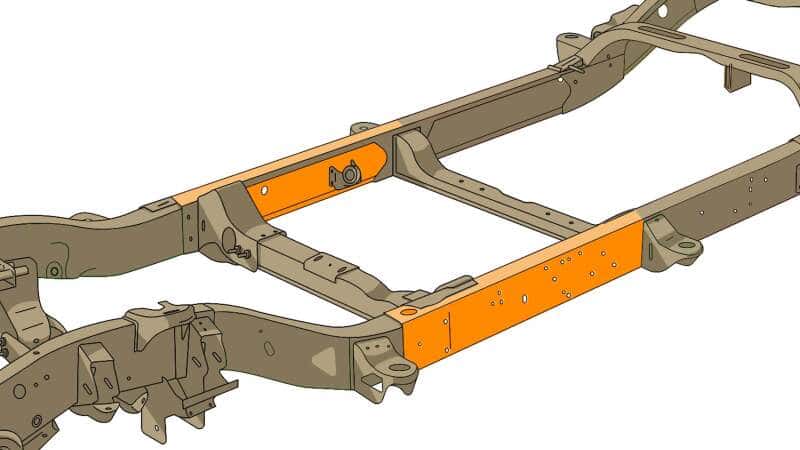 RustBuster — Rustbuster Center Forward Frame Section Left Side - view 4