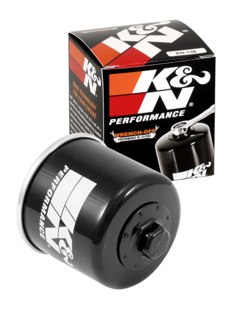 K&N Engineering — K&N Suzuki / Arctic Cat / Cagiva / Kawasaki / Kymco / Aprilia 2.813in OD x 3.031in H Oil Filter - view 5