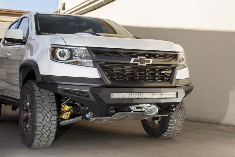Addictive Desert Designs — Addictive Desert Designs 17-18 Chevy Colorado Stealth Fighter Front Bumper w/ Winch Mount
Bumper- Front
Bumpers - view 1