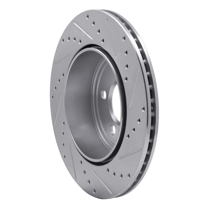 R1 Concepts — R1 05-23 Chrysler 300 Rear Left Drilled & Slotted Silver Brake Rotor
R1 Brake Rotor Drill - view 4