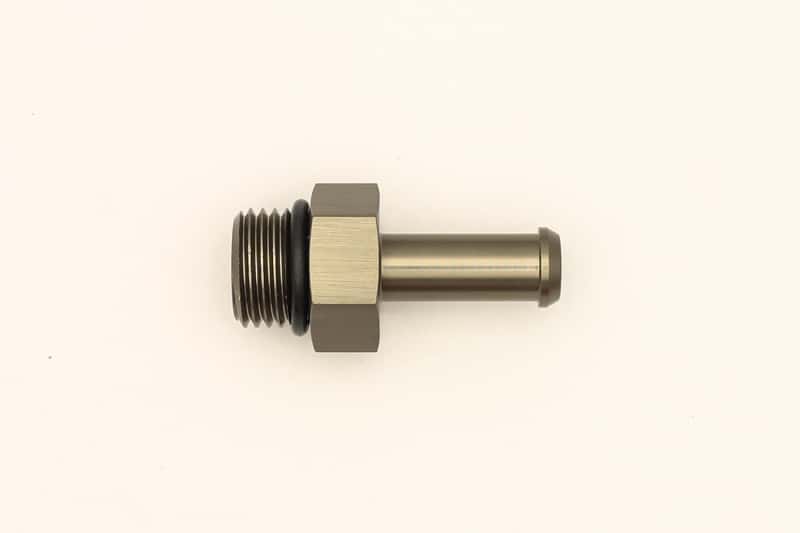DeatschWerks — DeatschWerks 6AN ORB Male To 5/16in Barb Fitting (Single Barb - Incl O-Ring) - view 3