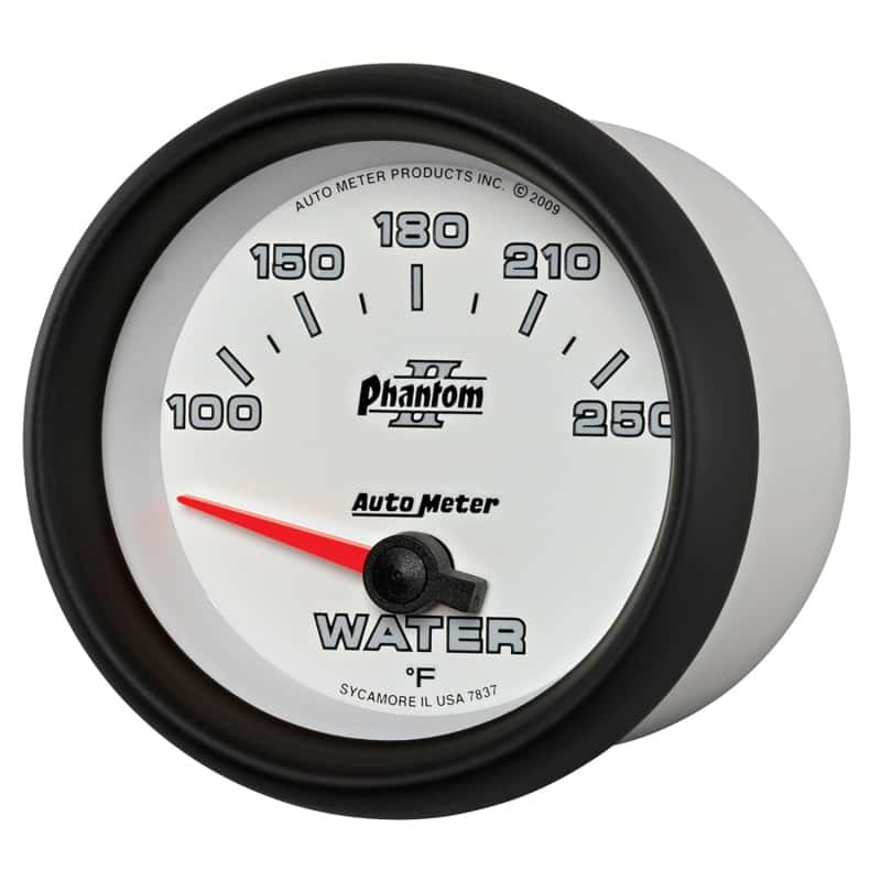 AutoMeter — Autometer Phantom II 2-5/8in 100-250 Degrees F Electrical Water Temperature Gauge
2-5/8" WATER TEMP, 1 - view 8