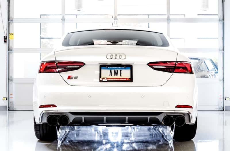 AWE Tuning — AWE Tuning Audi B9 S4 Touring Edition Exhaust - Non-Resonated (Black 102mm Tips)
Touring Exhaust - view 3