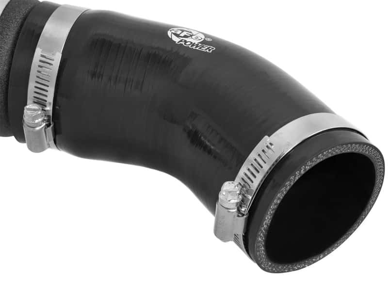 aFe — aFe BladeRunner 3in Black Intercooler Tube Cold Side w/ Couplings & Clamps 11-13 BMW 335i 3.0L (t)
Cold Charge Pipe - view 2