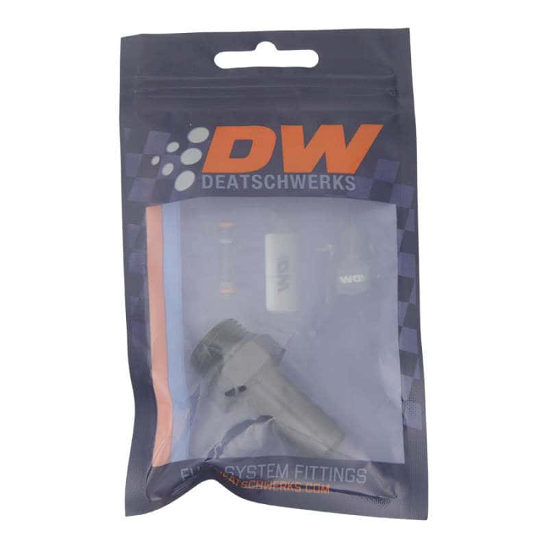 DeatschWerks — DeatschWerks 8AN ORB Male to 1/2in Male Triple Barb Fitting (Incl O-Ring) - Anodized Matte Black
Lines & Fittings - view 2