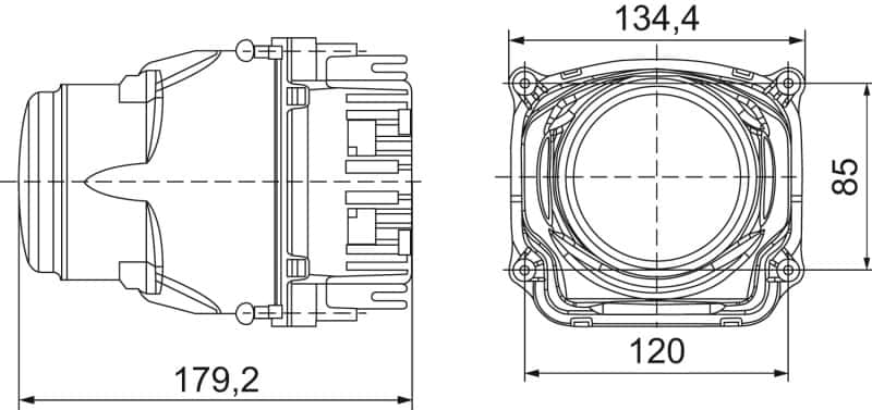 Hella — Hella 90mm Bi-LED High - Low Beam 2nd Gen (SAE) Module - view 5