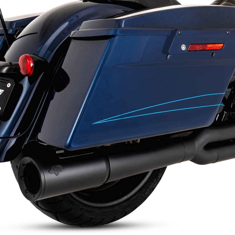 Vance and Hines — Vance & Hines HD Dresser 17-22 Pro Pipe 2-1 Black PCX Full System Exhaust - view 2