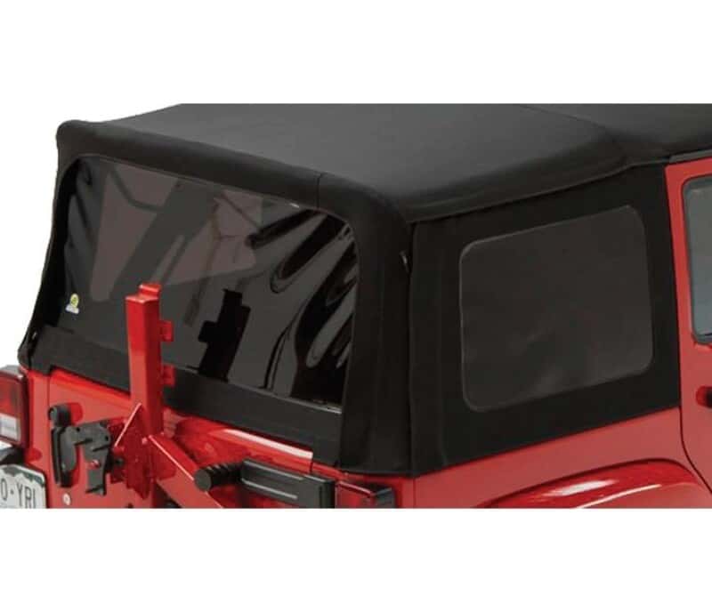 Bestop — Bestop 07-18 Jeep Wrangler JK 4-Door (Prem Blk Twill Supertop 54823 or Rep-A-Top 79847 Window Set
Window Set - view 1
