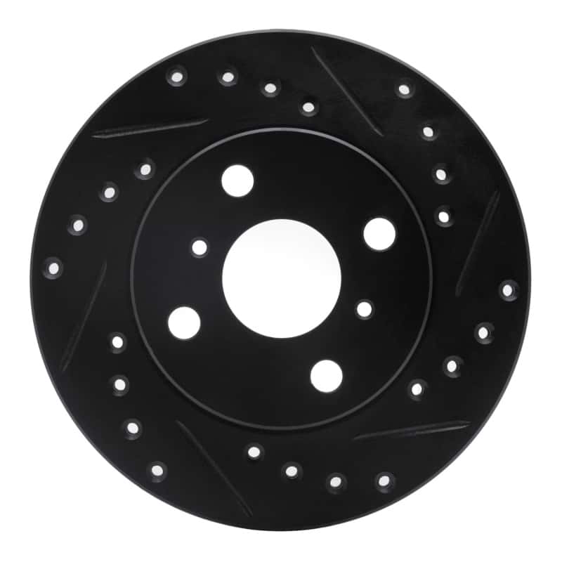 R1 Concepts — R1 91-99 Toyota Paseo Front Right Drilled & Slotted Black Brake Rotor
R1 Brake Rotor Drill - view 1