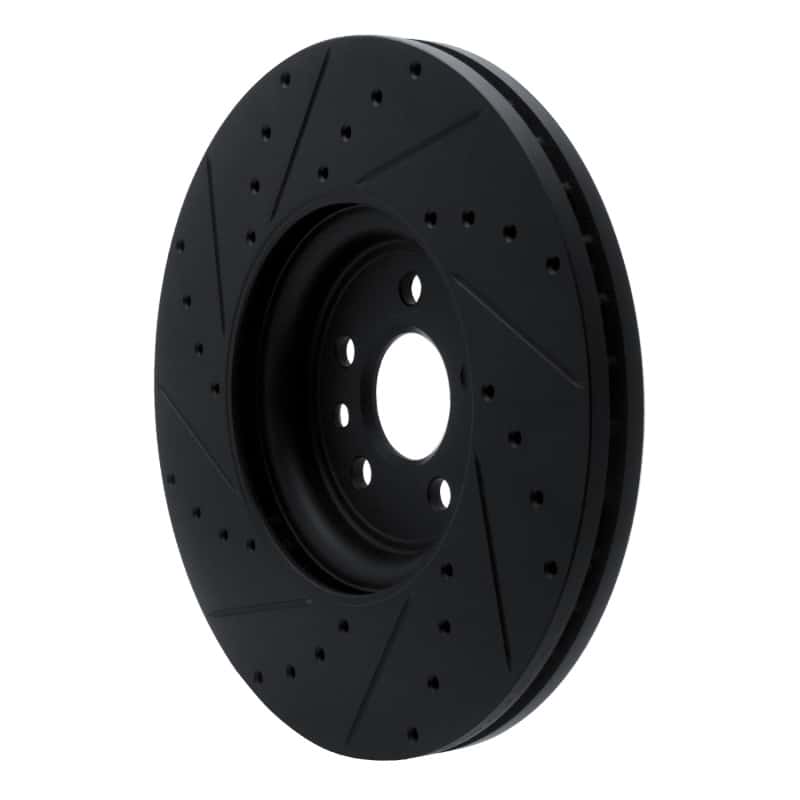 R1 Concepts — R1 2017-2020 Jaguar F-Pace Front Right Drilled & Slotted Black Brake Rotor
R1 Brake Rotor Drill - view 4