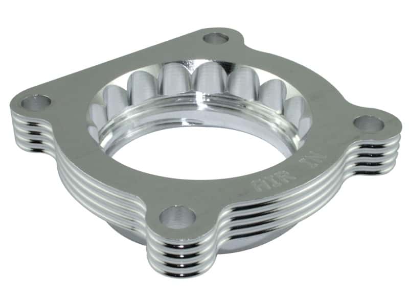 aFe — aFe Silver Bullet Throttle Body Spacers TBS Jeep Wrangler (JK) 07-11 V6-3.8L
Throttle Body Spacer
TBdySpacer - view 1