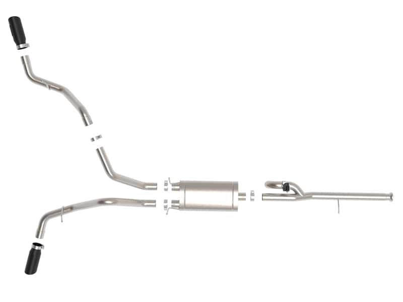 aFe — aFe Gemini XV 3in 304 SS Cat-Back Exhaust w/ Cutout 14-19 GM Trucks 4.3L/5.3L w/ Black Tips
Cat-Back Exhaust - view 3