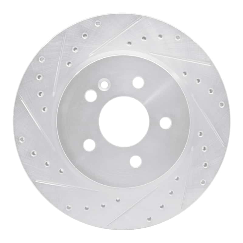 R1 Concepts — R1 98-05 Mercedes-Benz ML320 Front Left Drilled & Slotted Silver Brake Rotor
R1 Brake Rotor Drill - view 1