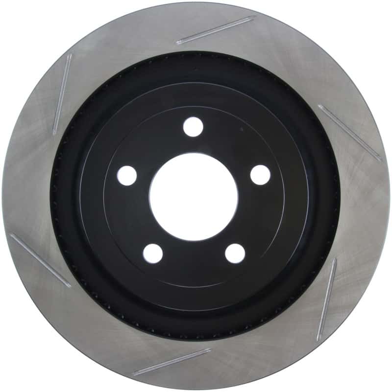 Stoptech — StopTech 2015 Ford Mustang GT w/ Brembo Brakes Right Rear Slotted Brake Rotor
Sport Slotted Rotor - view 1