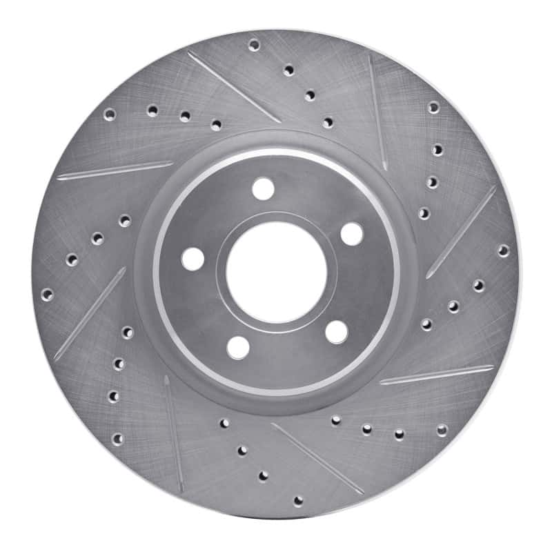 R1 Concepts — R1 04-19 Ford Escape Front Right Drilled & Slotted Silver Brake Rotor
R1 Brake Rotor Drill - view 1