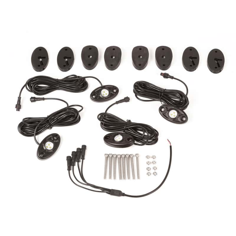 Rugged Ridge — Rugged Ridge 07-18 Jeep Wrangler JK White 4-Piece LED Rock Light Kit
OFFROAD_LIGHTING
OrdRacingLampMnt - view 2