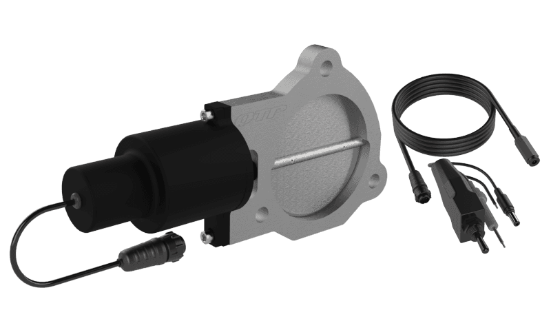 QTP — QTP 3.5in Bolt-On QTEC Electric Cutout Valve - Single - view 2