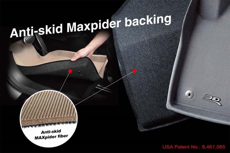 3D MAXpider — 3D MAXpider 16-23 Mazda CX-9 7-Seat Maxtrac Black R1 R2 R3
Floor Mat Set - view 2