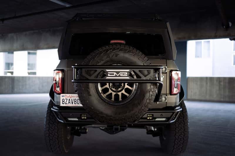 DV8 Offroad — DV8 Offroad 21-23 Ford Bronco Spare Tire Guard & Accessory Mount - view 3
