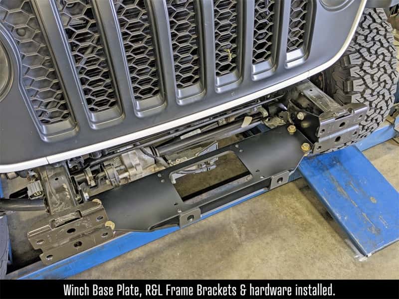 RockJock — RockJock JL/JT Winch Plate Kit Steel Bumper
Winch Mount Plate - view 2